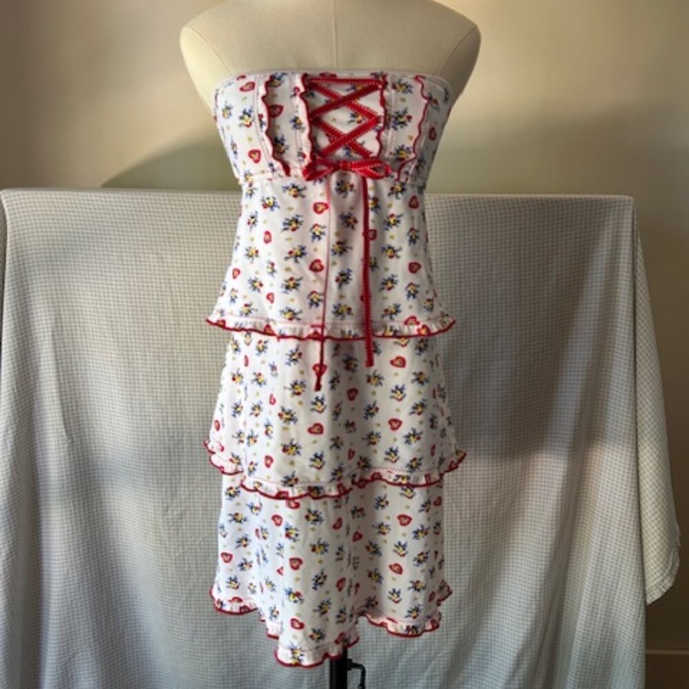 Vintage Y2K Betsey Johnson Corset Dress Coverup